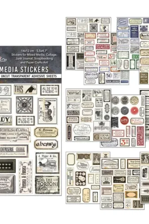 Dernier Modèle Set stickers Mixed Media