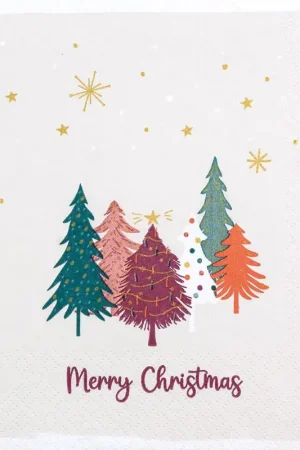 Serviette « Sweet Xmas Trees » Offre Spéciale