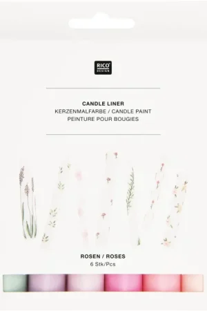 Expédition Rapide Candle Liner Set « Roses »