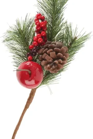 Meilleur Prix Pique de pin avec pomme, baies et pomme de pin