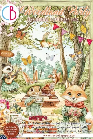 Junk Journal & Ephemera Book « Woodland Party » Expédition Rapide