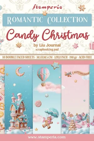Bloc de papier scrapbooking « Candy Christmas » Top Vente