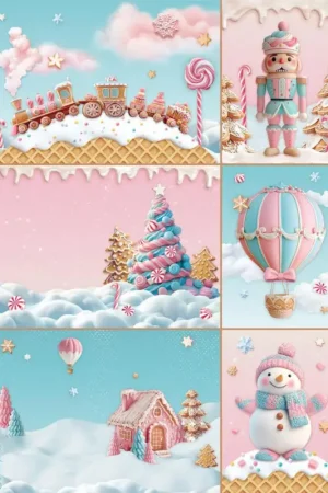 Soie de paille à motifs « Candy Christmas - Cards » Must-Have