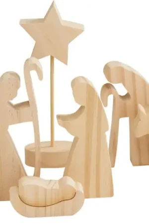 Quantité Limitée Santons en bois « Bethléem »