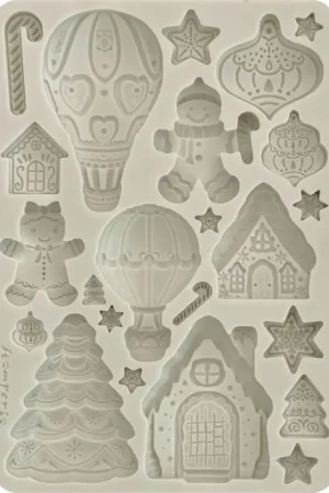 Commander Maintenant Moule en silicone A5 « Candy Christmas - Gingerbreads »