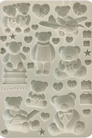 Expédié Aujourd'hui Moule en silicone A5 « The Owl's House - Teddy & Bears »