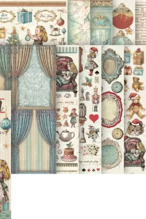 Junk Journal Book « Alice in Christmas » Commande En Gros
