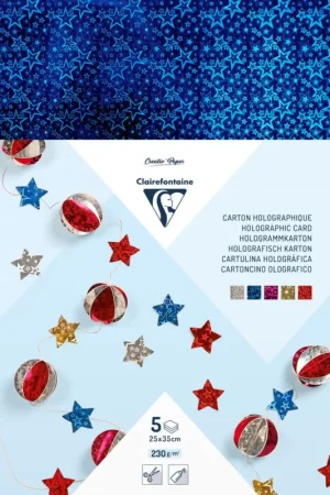 Acheter Direct Papier cartonné holographique « Étoiles »