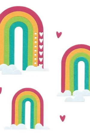 Haute Qualité Gabarit d’estampe Sizzix Thinlits « Rainbow Arches by Catherine Pooler »