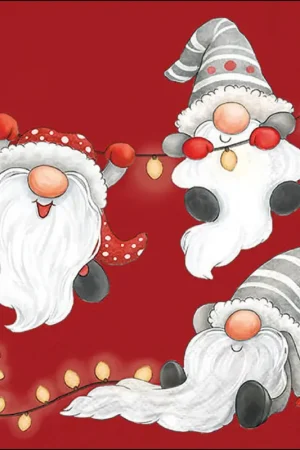 Serviette « Gnomes On The Light Chain » Offre Du Jour