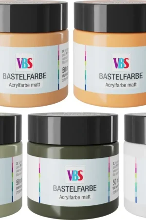 Set de peintures acryliques VBS « Nature », 5 x 50 ml Achat Immédiat