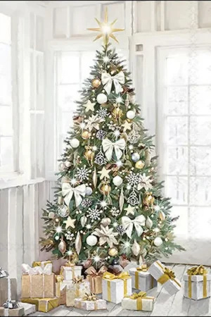 Expédié Aujourd'hui Serviette « Modern Christmas Tree »