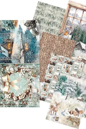 Assortiment de soies de paille à motifs « Forest Tales », set de 8 pièces Certifié