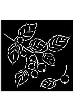 Pochoir « Whispering Woods - Berries» Expédié Aujourd'hui