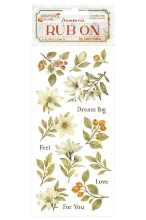 Feuille de décalcomanies Rub On « Whispering Woods » Prix Bas