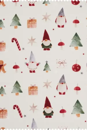 Commander Maintenant Tissu coton au mètre « Gnome Christmas world »