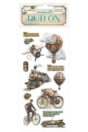 Feuille de décalcomanies Rub On « Voyages Fantastiques » Meilleure Vente