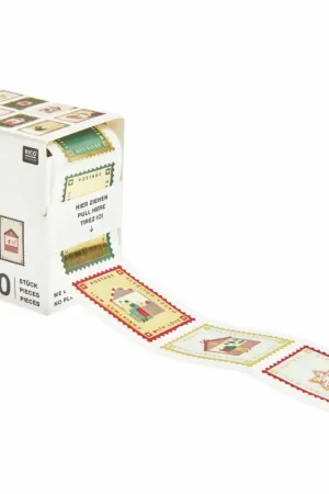 Must-Have Rouleau d'autocollants « Timbres postaux de Noël »