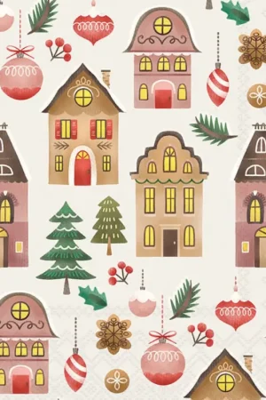 Serviette « Christmas at home » Offre Spéciale