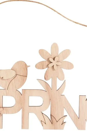 Vente Flash Inscription / décoration à suspendre en bois VBS « Spring »