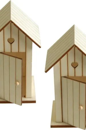 Décoration cabine de plage en bois, 2 pièces Nouvel Arrivage