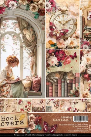 Meilleur Prix Papier scrapbooking « Book Lovers »