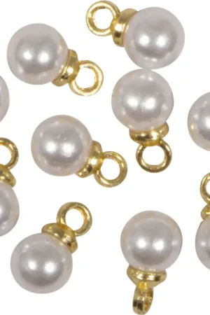 Mini pendentifs décoratifs « Perle », or Haute Qualité