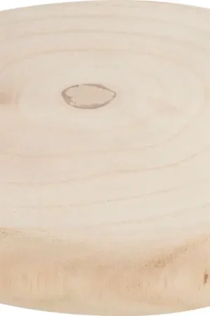 Acheter En Ligne Disque en bois « Rond », blanchi