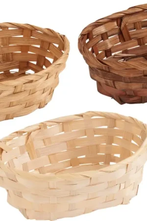 Corbeille en bambou fendu « ovale » Certifié