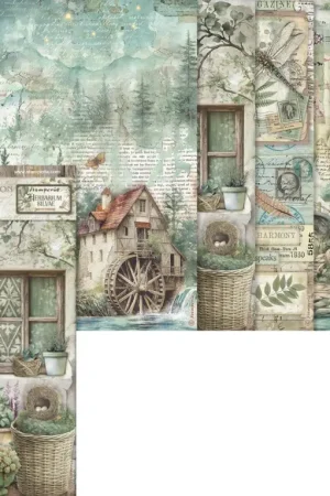 Assortiment de soies de paille à motifs « Herbarium Silvae », set de 6 pièces Vente Directe