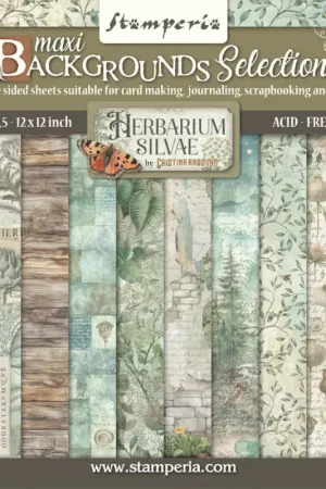 Marque Bloc de papier scrapbooking « Herbarium Silvae Backgrounds »