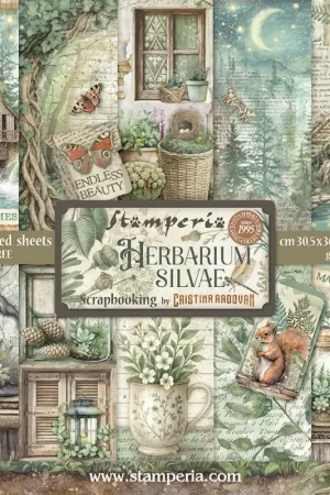 Bloc de papier scrapbooking « Herbarium Silvae » Super Prix