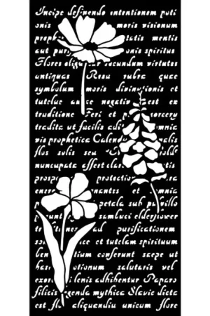 Commande En Gros Pochoir « Herbarium Silvae - Letter With Flowers »