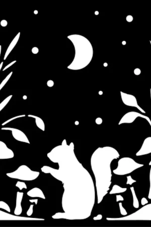 Pochoir « Herbarium Silvae - Squirrel » Promotion Saisonnière