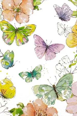 Serviette « Enchanted Butterflies » Super Prix