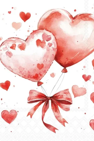 Prix Choc Serviette « Balloon Hearts »