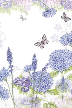 Dernière Chance Serviette « Purple Wildflowers »