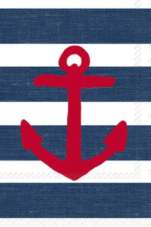 Serviette « Anchor blue » Commander Vite