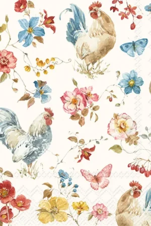 Serviette « Country Rooster » Populaire