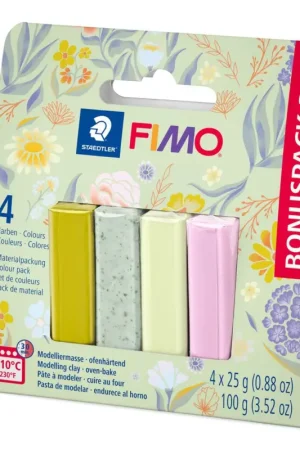Assortiment FIMO soft « Pastell and Botanical », 4 couleurs Populaire