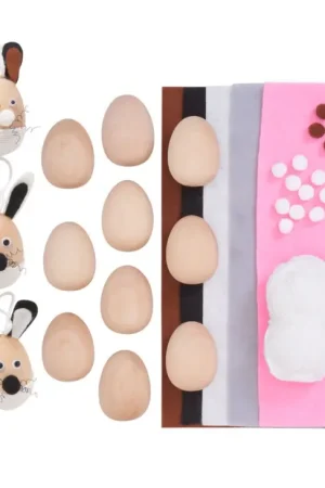 Kit créatif décorations à suspendre VBS « Lapins œufs » Super Prix
