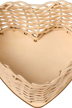 Kit créatif rotin VBS « Corbeille cœur » Nouveauté
