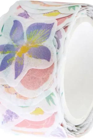 Prix Cassé Stickers washi « Fleurs pastel »