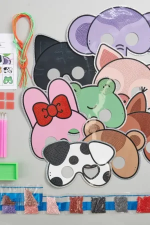 Affaire À Saisir Diamond Painting Set « Masques d'animaux »