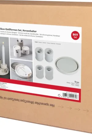 Set de moules en silicone « Bougeoir avec coupelle » Prix Choc