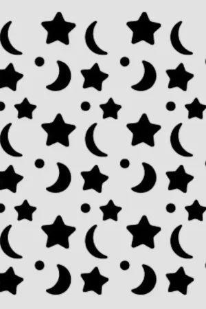 Remise Pochoir « Baby - Star and Moon »