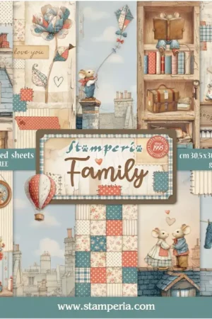 Top Vente Bloc de papier scrapbooking « Family »