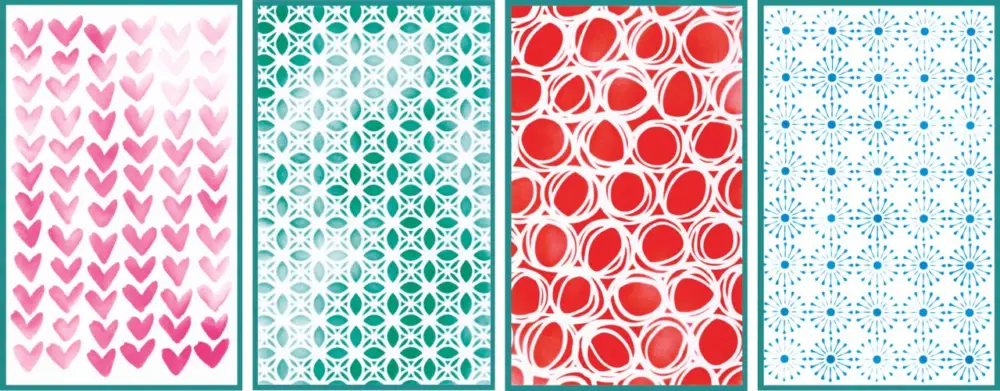 Acheter Direct Sizzix Stencil set « Backgrounds »