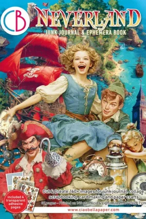 Junk Journal & Ephemera Book « Neverland » Prix Promo