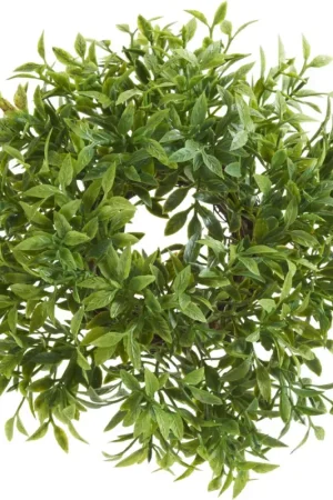 Couronne de feuilles vertes, Ø 21 cm Populaire